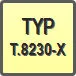 Piktogram - Typ: T.8230-X
